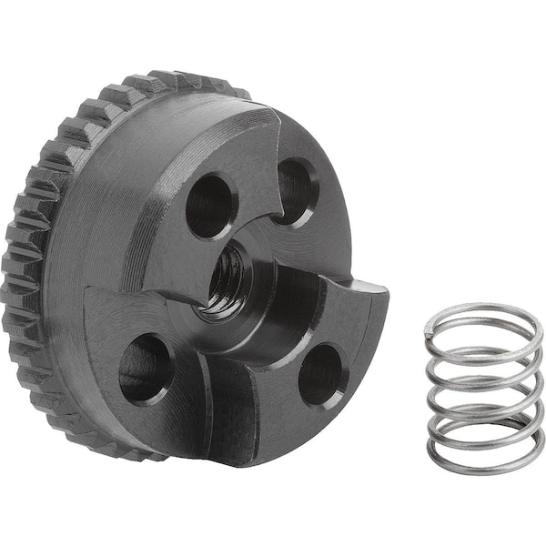 Kipp Engagement Element W. Ext. Toothing, Form:E, D4=23, N=38, H=9, 5, Steel Blk Oxidized, Comp:Stainless K1446.52338 - main